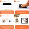 Dog Paw Print Kit - Christmas Ornament Kit Dog Cat Pet Paw Print Impression Kit Paw Print Stamp Pad for Dog Nose Print Kit Keepsake Safe Clean Touch Ink Pads 2 Pack Footprint Handprint Kit